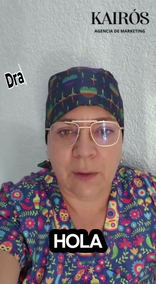 La Dra. América hablando a cámara sobre sus resultados con Kairós